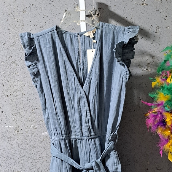 #058 Sz S / Sim & Sam Sleeveless Slate Women's Jumpsuit - Picture 6 of 14